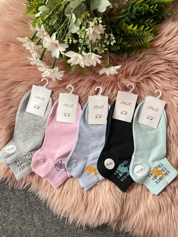 5 pairs Combo JINJZ Ankle Socks For Women